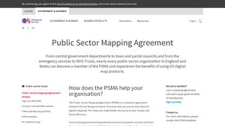 Public Sector Mapping Agreement (PSMA) - Ordnance Survey