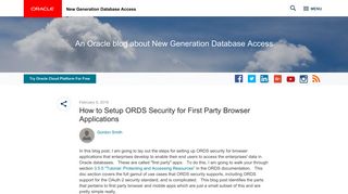 How to Setup ORDS Security for First Party Browser Applications ...