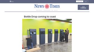 Newport News Times | Bottle Drop coming to coast