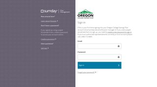 Oregon College Savings Plan - Account Login