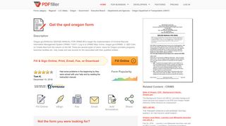Qed Oregon - Fill Online, Printable, Fillable, Blank | PDFfiller