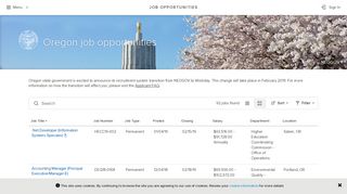 Job Opportunities | Sorted by Job Title ascending | Oregon job ...