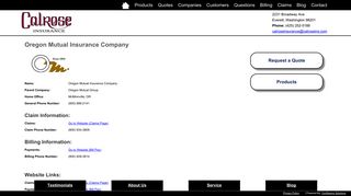 Oregon Mutual Insurance Company - Insurance Company