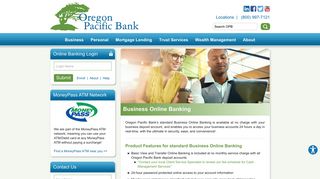 Digital Online Banking - Business | Oregon Pacific Bank