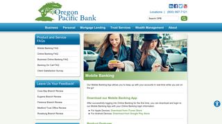 Digital Banking - Mobile | Oregon Pacific Bank