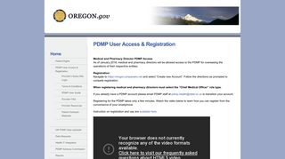 PDMP User Access & Registration - Oregon Prescription Drug ...