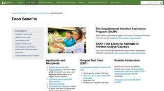 State of Oregon: Food Benefits - Food Benefits - Oregon.gov