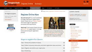 Register Online Now - Oregon State Ecampus - Oregon State University