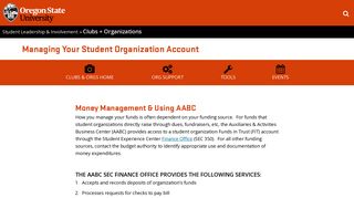 Managing Your Student Organization Account | Student Leadership ...