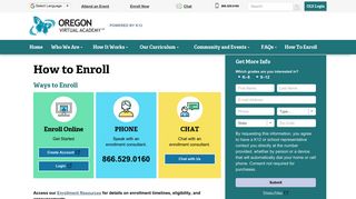 How To Enroll - Oregon Virtual Academy