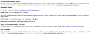 Oregon Health Insurance Marketplace - HealthCare.gov