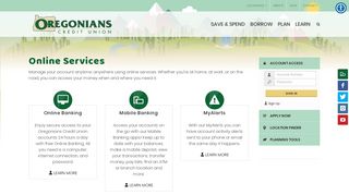 Oregonians Credit Union - Online Services