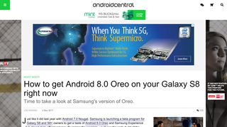How to get Android 8.0 Oreo on your Galaxy S8 right now | Android ...