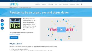 How to Register to Be an Organ Donor | UNOS | Become an Organ ...