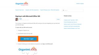 Signing in with Microsoft Office 365 – Organimi Help Center