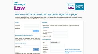 Organisation login - The University of Law