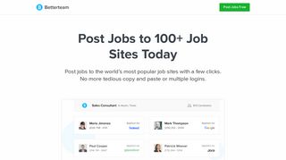 Post a Job to 100+ Job Sites