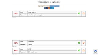 loginz.org - free accounts, logins and passwords
