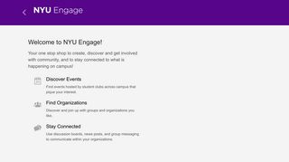 New York University | NYU Engage - OrgSync