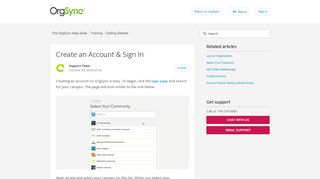 Create an Account & Sign In – The OrgSync Help Desk