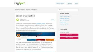 Join an Organization – The OrgSync Help Desk