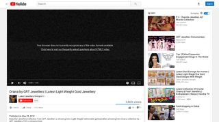 Oriana by GRT Jewellers | Latest Light Weight Gold Jewellery - YouTube