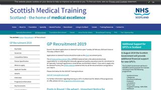 GP Recruitment - Scottish Medical Training - NHS Scotland