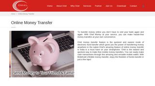 Online Money Transfer - Oriel