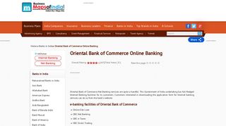 Oriental Bank of Commerce Net Banking- Know About OBC Online ...