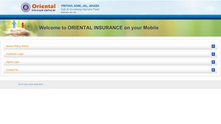Welcome To Oriental Insurance