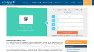 Oriental Insurance: Buy & Renew Oriental Insurance Policies Online