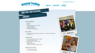 Oriental Trading® Benefits