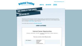 Oriental Trading® Careers