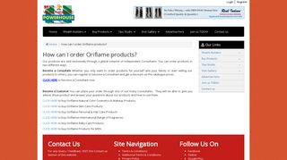 Order Oriflame Products - Register | Buy, Sell or Network