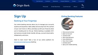 Sign Up | Origin Bank