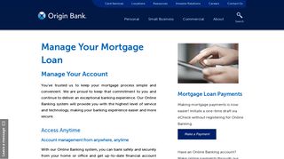 Origin Bank | Manage Your Home Loan