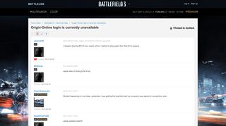 Origin-Online login - Forums - Battlelog / Battlefield 3