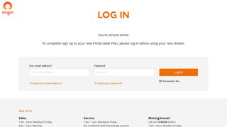 login - Origin Energy