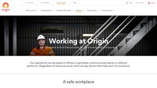 Working at Origin - Origin Energy