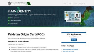 Pakistan Origin Card | Pak-Identity