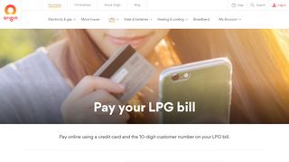Pay Your LPG Bottled Gas Bill | LPG Gas Payments - Origin Energy
