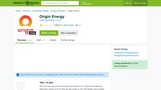 Origin Energy Reviews - ProductReview.com.au