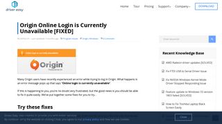 Origin Online Login is Currently Unavailable [FIXED] - Driver Easy