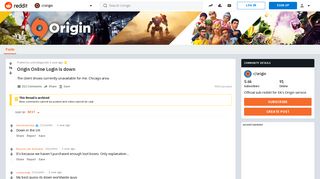 Origin Online Login is down : origin - Reddit