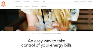 An easy way to take control of your energy bills | Origin Energy