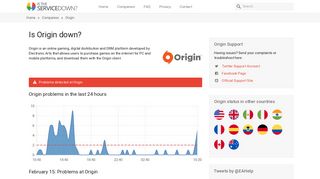 Origin down? Current status, problems and outages - Is The Service ...