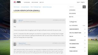 Login Verification (Email) — FIFA Forums