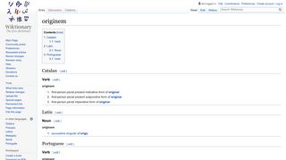 originem - Wiktionary