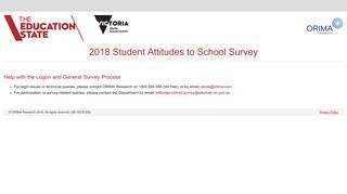 2018 Student Attitudes to School Survey - Orima Research