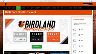 Baltimore Orioles Tickets | Baltimore Orioles - MLB.com